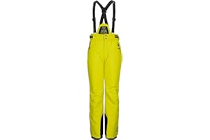 Killtec - Ksw 214 Bys Ski Pnts, Pantaloni da Sci/Funzionali con Pettorina Staccabile, Protezione Bordi e paraneve Bambini e Ragazzi