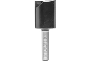 ENT EUROPEAN NORM TOOLS ENT 10423 Fresa ranuradora, en carburo, vástago (S) de 8 mm, diámetro (D) de 25 mm, longitud de corte (NL) de 30 mm, longitud del vástago (SL) de 32 mm, longitud total (GL) de 62 mm