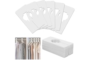 Qianeffort 20PCS Wardrobe Dividers,White Rectangular Hanger Clothing Rail Dividers Rack Size Shelf Dividers,Writable Shelf Divider for wardrobe Sorting Classify Clothing Size and Colors