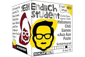 Schlump-Chili⎥Endlich Student - Das scharfe Geschenk für Studis im Erstsemester. Dieses Präsent für’s Studium ist als Geschenkidee für Frauen und Männer geeignet.