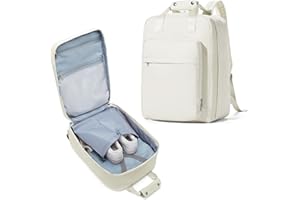 livbote Sac a Dos Cabine Easyjet 45x36x20 Avion Bagage Cabine 40x30x20 Valise Sac à Dos de Cabine 40L Grande Capacité Travel Backpack, Beige