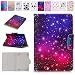 Produktbild Universal 10 Zoll Hülle mit Muster Star Marmor, E-Mandala Etui Flip Case Leder Wallet Cover Tasche Tablet PC Universal 10 Zoll Hülle Schutz Schale Lederhülle mit Kartenfach Ständer Funktion Magnetisch Klapphülle Handytasche Ledertasche Zubehör Folio Smart Cover Lederhülle für iPad 4 3 2 1 2017 2018, Samsung Galaxy Tab A 9.7/ A6 10.1/ E 9.6/ 3/ 4 / S2 9.7/, Lenovo Tab 2 / 3 / 4 10 Zoll, Lenovo Tab 3 10 Plus, HUAWEI MediaPad M3 lite / T3