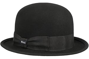 LIPODO Bombín de Fieltro para Niños Niño - Made in Italy Sombrero con Banda Grosgrain Invierno Otoño Verano Primavera Verano/Invierno