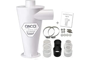 Oncci professionale filtro separatore Cyclone Dust Collector estrattore/separatore di sacchetti/separatore di aspirazione per aspirapolvere con set di accessori (Typ-1)