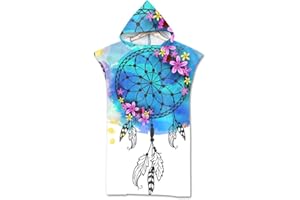 Odot Poncho Toalla con Capucha Adulto Natación Playa Surf Albornoz para Cambiarse de Ropa Toalla de Microfibra Albornoces Nadar Playa Baño Verano