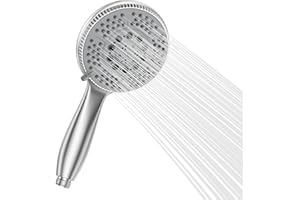 Vinabo doccino per doccia, Soffione Doccia, doccia soffione con 5 tipi di getto, Soffione Doccia Alta Pressione, Telefono Doccia in ABS Cromato,Doccetta Universale Facile da Installare