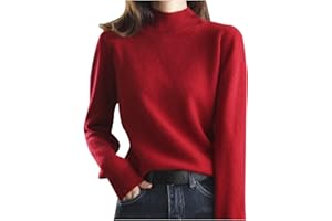 Shffuw Pull Cachemire Femme, Chic, Chaud, LéGer, Manches Longues, Col Rond, Et Elegant, Pull en Tricot, Elástique Top