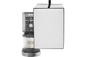 Amerbtech Housse pour machine à crème glacée, résistante à la chaleur, tissu en nylon imperméable pour machine à crème glacée Ninja CREAMi Deluxe NC300EU/ NC501EU