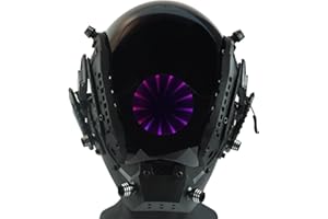 MARIKITO Máscara Cyberpunk, diseño de ojo del abismo, casco futurista, perfecto para fiestas de Halloween, cosplay