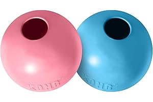 KONG Puppy Ball Con Foro - Giocattolo Per Cuccioli - In Gomma Naturale Morbida E Resistente - Per Cuccioli Piccoli