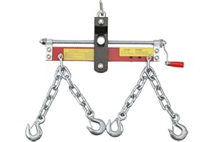 Lfhelper Eisen Werkstattkran Positionierer 2000LBS 900kg max Motorträger Balancierer Positionierer Werkstattkran Kettenzug Seilzug Motorheber Hebekran Traverse Kran Motorträger mit Griff für Motoren