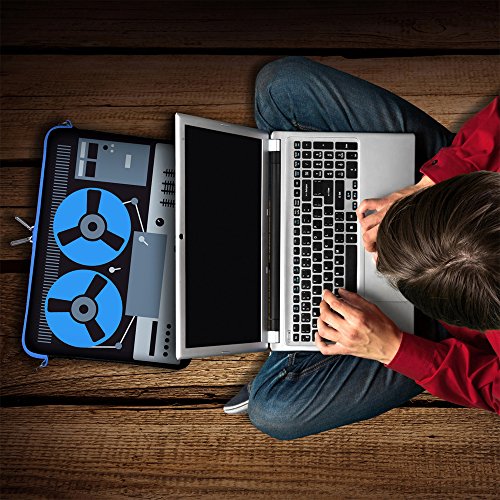 Digittrade LS131-11 DeeJay Designer Schutzhülle für Laptops und Netbooks mit einer Bildschirmdiagonale von 29,5 cm (11,6 Zoll) blau-schwarz - 5