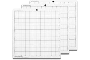 COZEVDNT Schneidematte Plotter Mat Zubehör Set, 3 Stücke Cutting Mat, Silhouette Portrait, Rutschfeste Schnittmatte