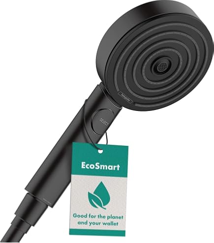 Duravit Soffione Doccia Universale In Nero Opaco - Getto Pioggia, EasyClean, MinusFlow (9l/min) - 5 Anni Di Garanzia - 4