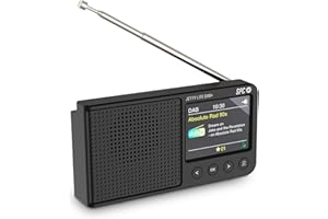 SPC Jetty Lite Dab+ | Radio Portable Dab+/FM RDS | 80 présélections | Écran Couleur TFT 2,4’’ | Bluetooth & Prise écouteurs | Batterie Jusqu’à 7 h | Réveil & Snooze – Noir