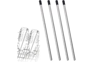 NUONOVE Spülmaschineneinsatz Flaschen, Flaschenhalter für Spülmaschine, 4 Stück Edelstahl Flaschenhalter für Spülmaschine, Kratzfrei Flaschenhalter Glashalter für Geschirrspüler/Spülmaschin