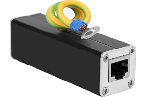 POE Överspänningsskydd för Nätverk, 10kA Utomhus Åskväderskydd, RJ45 Antennskydd för PoE-kamera, Switch, AP, 100Mbps