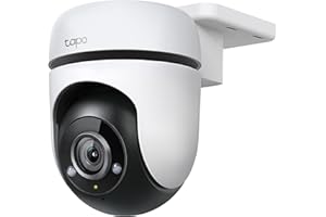 Tapo TP-Link C500 WLAN Überwachungskamera Außen, 360° Sichtbereich, 1080p Auflösung, Bewegungserkennung, Nachtsicht bis zu 30 m, Zwei-Wege-Audio, Kompatibel mit Alexa & Google
