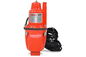 HECHT 3301 Pompe de jardin 1200l/h 300W - Pompe à eau (jardin, orange, 50m, 1200l/h, 300W, 10m)