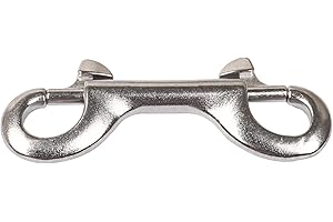 Mxfans Double Ended Bolt Key Ring Snap Bolt Trigger Chain Clip 90mm 304 Stainless Steel