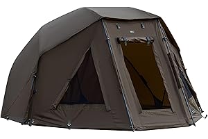 ‎MK-ANGELSPORT MK - Angelsport -Karpfenzelt Angelschirm Shelter 1 Mann Alu Brolly 10.000er Wassersäule Zelt wie Bivvy Zelt Angelzelt - inkl. Gummihammer