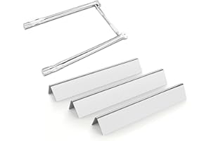 VNIERXFUL 69785 Quemadores y 7635 Flavorizer Bars Weber Spirit 200 Serie, Placa de calefacción de Acero Inoxidable Tubos de Quemador de Piezas de Repuesto para Weber Spirit I & II E210/220 S210, S220 Series