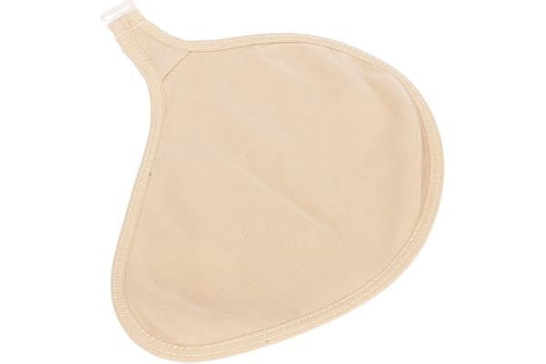 Housse de protection en silicone pour prothèses mammaires - Pour femme - Crochet en coton - Pour faux seins (droite)