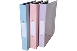 NOTI Eastlight A4 Ring Binder 2-O Ring Pastel Colour Assorted Pack of 3