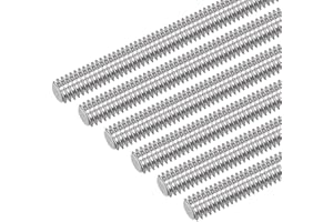 AOOSU Gewindestange M4 x 250mm, 6 Stück Vollgewindestange 304 Edelstahl Gewindestab Rechtsgewinde, Gewindestangen für Möbel- und Maschinenmontage