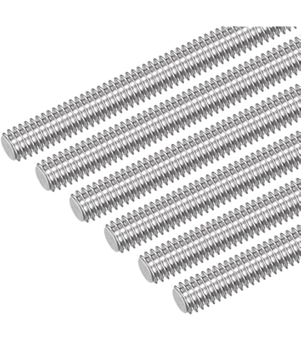 Tube Inox QUARKZMAN 8Pcs Tiges Filetées Entièrement, M3 X 40mm