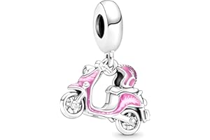JCALEYDO Charm, Plata de Ley 925, Compatible con Pulsera Pandora