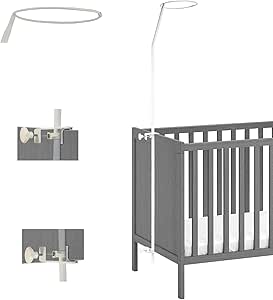 Looping Fleche De Lit Bebe 150 Cm Support Universel Pour Ciel De Lit Blanc Amazon Fr Bebe Et Puericulture