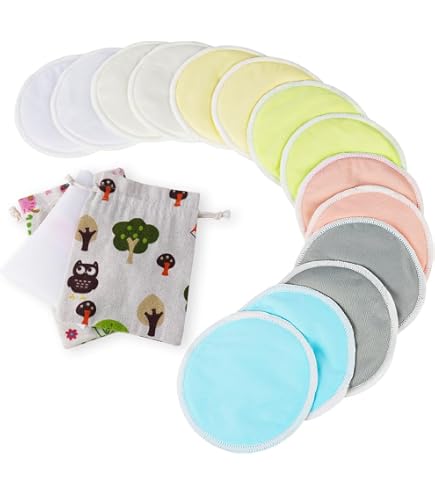 20 Coussinets D’allaitement Lavables En Bambou Bio – Absorbants, Anti-fuites Et Doux Pour La Peau