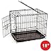 Price comparison product image Home Discount Pet Cage With Tray, Folding Dog Puppy Animal Crate Vet Car Training Carrier Metal, 18 inch