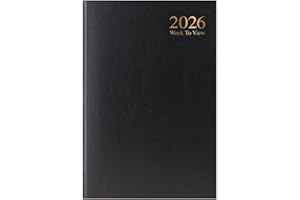 ARTH 2026 Diary A5 Week to View - Black