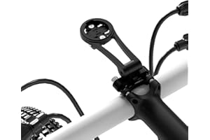 BIBERAXLE Verstellbare 32 mm Fahrradvorbau-Computerhalterung für Garmin Edge Explore, Aluminiumlegierung, Fahrrad-GPS-Out-Fronthalterungen, Taschenlampe und Action-Kamera, kompatibel mit Bryton, Wahoo und