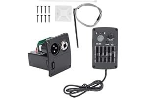 DILWE Equalizzatore a 5 Bande per Chitarra, SE-5N 5 Band EQ Equalizzatore Pickup Accordatore per Chitarra Acustica