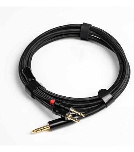 Cavo Per Cuffie Bilanciato 4.4mm A Doppio 3.5mm – Argento 8 Fili Per MDR Z7, Denon, Beyerdynamic, 1.2m