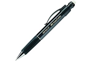 Faber-Castell 130733 Porte-mine GRIP PLUS, mine 0,7 mm, HB (Noir métallisé)