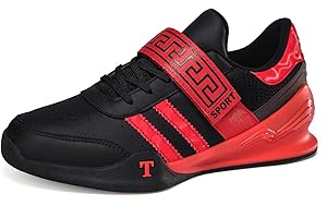 PENXZT Weightlifting Squat Shoes for Men Women Powerlifting Shoes Non-Slip Fitness Gym Sneakers