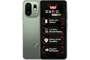 Zeno 100 Lite | UNISOC Octa-Core Processor | 2GB + 4GB RAM 64GB Storage | 5000mAh Battery | 6.6" HD+ 90Hz Display | DTS Sound | Silk Green