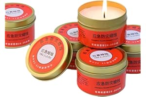 PANDIUI23 Lot de 5 bougies de survie de 30 heures, équipement d'éclairage portable pour camping