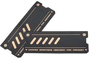 DPOFIRS Radiator M.2 Chłodnica SSD do PS5 Laptop M.2 Pamięć DDR5 DDR4 Chłodzenie SSD, Chłodnica SSD M2 Chłodzenie Pamięci Radiator Grafen Miedziany Radiator