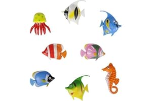 MiniSun | Assorted Bubble Lamp Aquarium Tropical Fish/Jellyfish and Seahorse | Mood Lights, Home Décor & Improvement Essential | Pack of 8