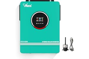 Anern 6200W Hybrid Wechselrichter Solar 48Vdc zu AC 230V mit 2 AC-Ausgang PV 60-500VDC Off Grid Reine Sinus Welle Solar Wechselrichter 120A MPPT Für Bleisäure- und Lithium-Batterien mit WiFi-Modul