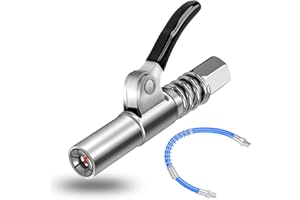 Bogoro G Coupler für Fettpresse, G Fettpresse Mundstück Coupler mit 30cm Schlauch, Fettpresse Kupplung Mundstück, für Alle Arten Von Fettpressen(Einzelgriff)