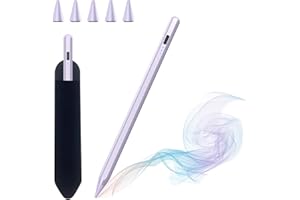 HZD Stylet pour iPad, Pencil pour iPad,Stylo pour iPad 2018-2025 Stylet Tablette iPad avec Chargement Rapide, Aspiration Magnétique,Compatible iPad 11/10/9/8/7/6, Air 3/4/5/M2/M3, Mini 5/6, Pro 3/4/5/6/M4