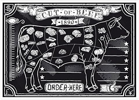 Garcia de Pou 2000 Unit Steak House Offset Table Mats 70 GSM in Box, 31 x 43 cm, Paper, Multicolour, One Size