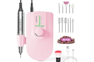 NAILGIRLS Nail Drill Electric Nail Files Portable Rechargeable E Nail Files 35000RPM 11 in 1 Professional Electric Machine Nail Drills for for Acrylic Nails