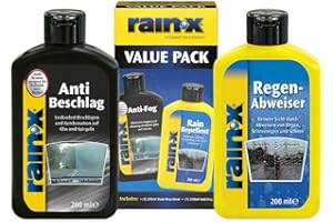 ‎RAIN-X Rain-X Sparpackung Regen-Abweiser und Anti-Beschlag – Klare Sicht Innen und Außen für jede Wetterlage – 2x 200 ml
